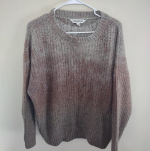 Davi & Dani‎ Cozy Pullover Sparkly Sweater Medium Ombre Dolman Sleeve Warm Boho